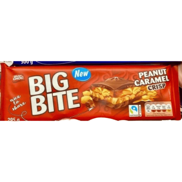 Mister Choc Big Bite Milk Chocolate Peanut Caramel Crisp 300g (V-UK) |  Ifmal Preorder | 